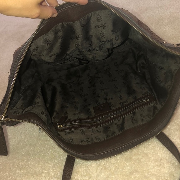 RARE! Gucci Python Leather Tote - Picture 5 of 8